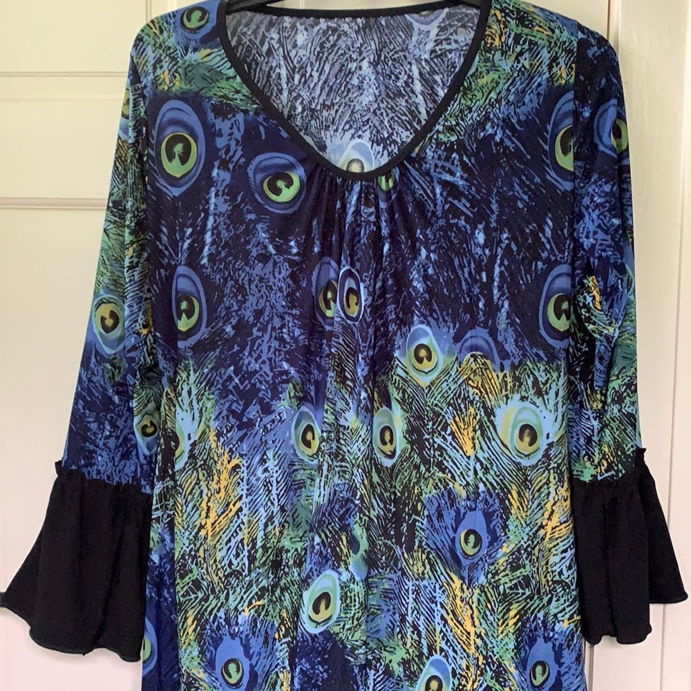SHE Peacock patterned dress size 22